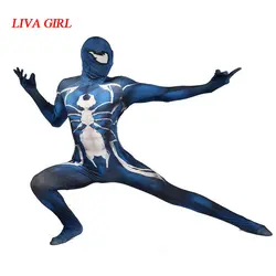 ЛИВА девушка 2019 симбиот Веном костюм Человека-паука Хэллоуин зентаи костюм Человек-паук sSperhero Sostumes для взрослых/детей