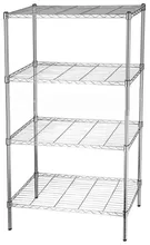 Chrome Metal Wardrobe 4 Layers Storage Rack 36x14x54″ HOT SALE
