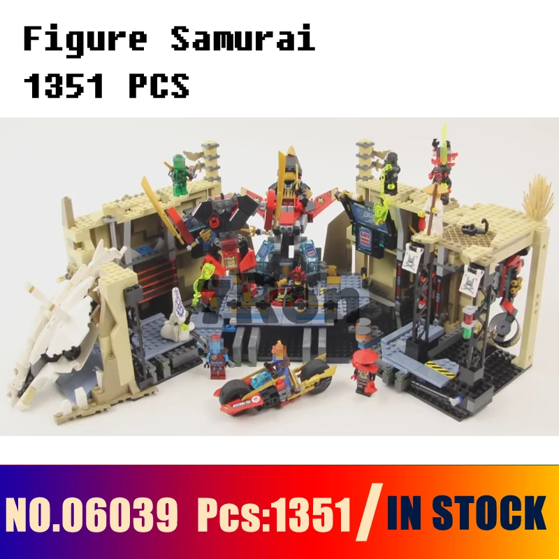 

Models building toy 06039 1351pcs Compatible with lego 70596 Ninjago Figure Samurai X Cave Chaos Building Blocks toys & hobbies