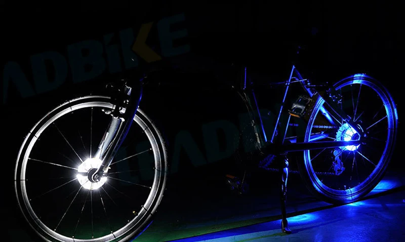 2 шт., велосипедный светильник s, водонепроницаемый, MTB, для шоссейных велосипедных концентраторов, Предупреждение ющий, передний, задний, спицевое колесо, украшение, безопасная велосипедная лампа LT0090