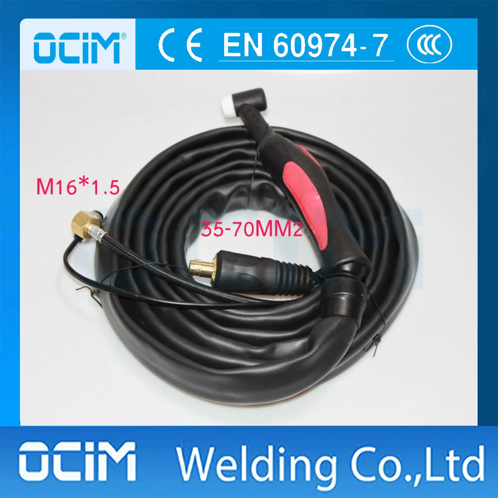 

WP26F 8M TIG Welding Gun Flexible Torches 35-70 Connector