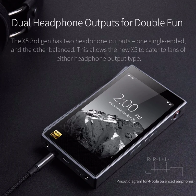 Портативный музыкальный плеер FIIO X5III X5 3nd Gen на базе Android Wi Fi Bluetooth APTX двойной AK4490