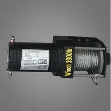 3000lbs12V-24V портативный медный сердечник мотор лебедка мощность восстановление лебедки кабель Съемник комплект для лебедки ATV трейлер лебедки грузовик