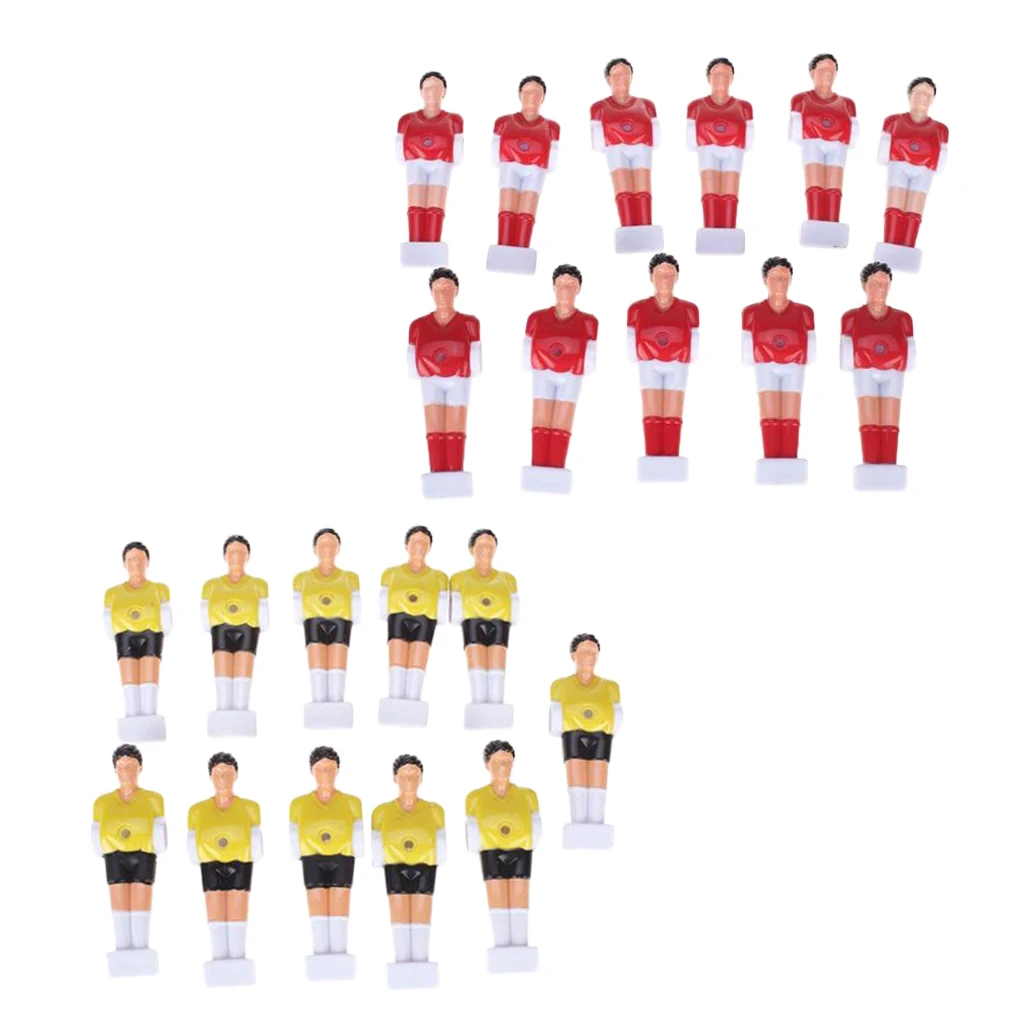 Perfeclan 22pcs Hard  Foosball Soccer Table Football Soccer Man Player Figures Foosball Table Players 