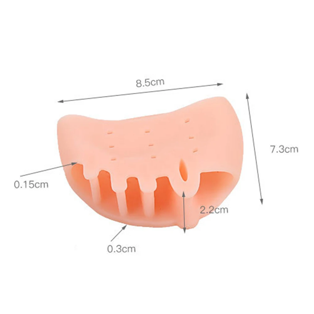 1 пара сотовые буйоны обезболивающие разделители пальцев ног выпрямитель пять отверстий Уход за ногами мягкий защитный корректор вальгусной деформации