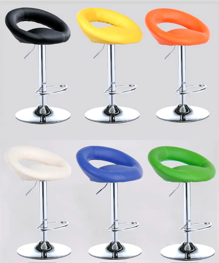 

Lifting Swivel Bar Counter Chair Rotating Adjustable Height Bar Stool Chair Stainless Steel Stent bar sedia 9 Colors Optional
