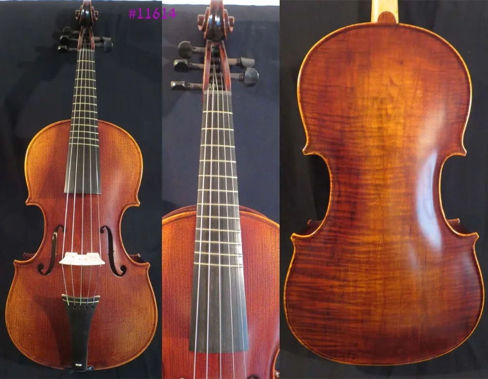Higher rib 5 string viola 18" sideling frets viola,big resonant sound 116145 string viola5
