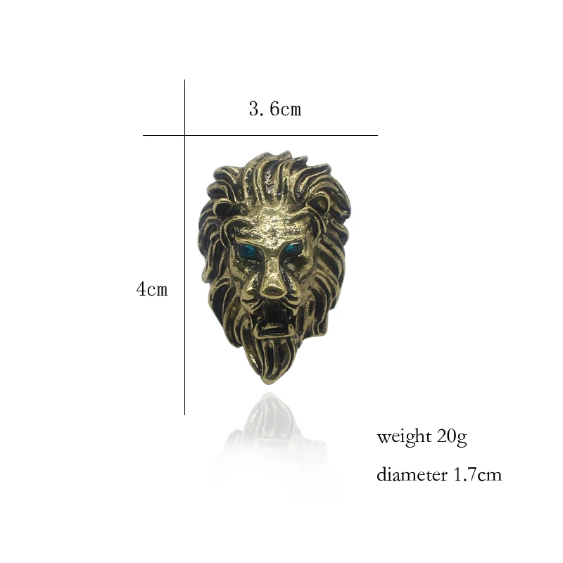 Vintage-Blue-Rhinestones-Eyes-Lion-Head-Ring-Gothic-Punk-Animal-Rings-Unisex-Steampunk-Women-Men-Biker
