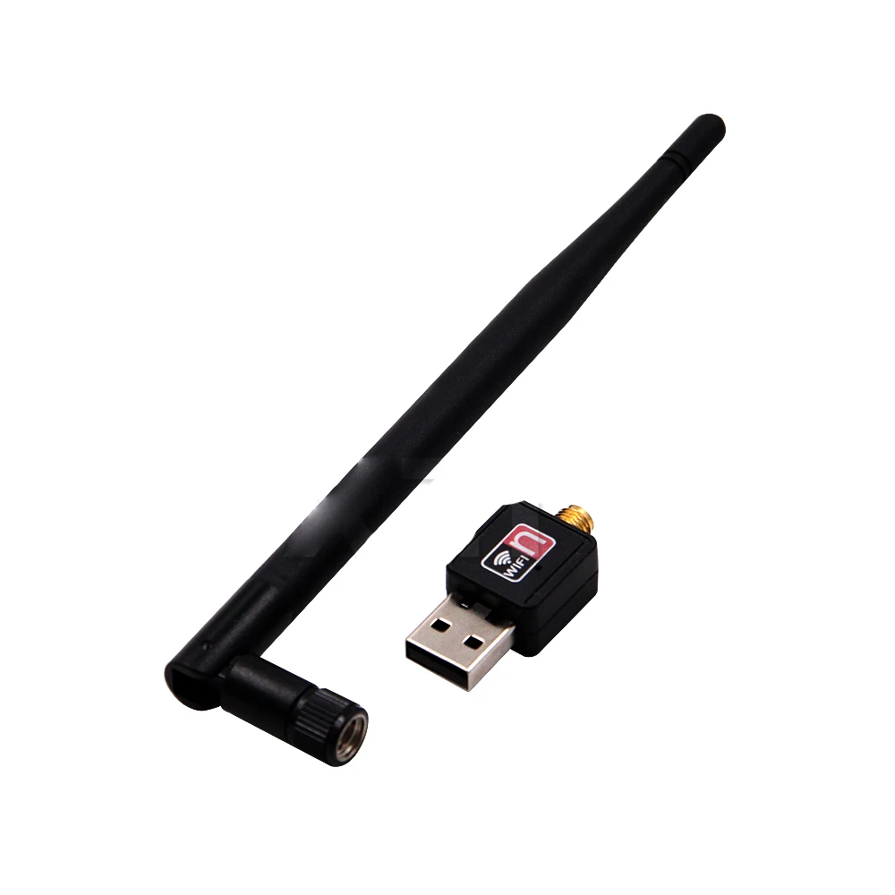 

High Quality WiFi Adapter 5dB Antenna 150Mbps Lan Wireless Network Card Portable USB 7601 chip for Windows 7/8/XP/Vista