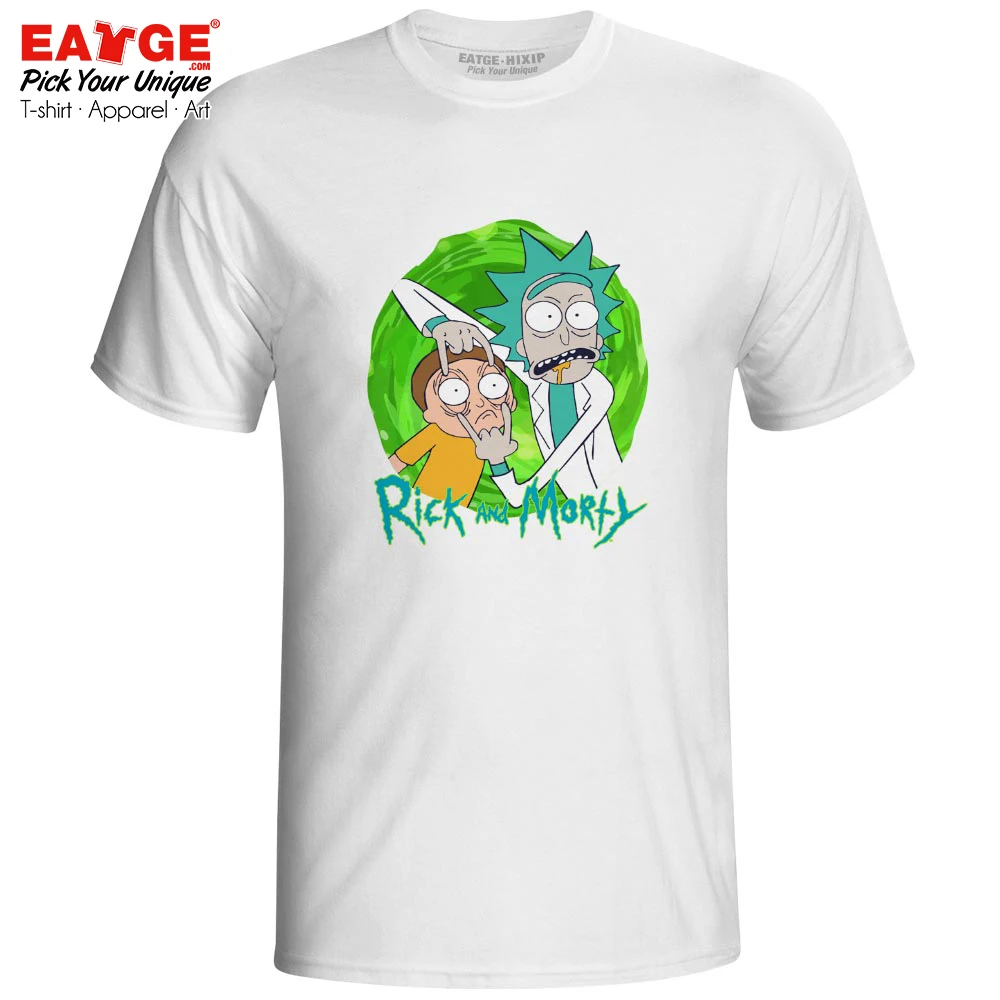 

Don't Close Your Eyes T-shirt Rick And Morty Funny Cartoon Design Novelty Skate T Shirt Style Cool Brand Women Men Top Tee