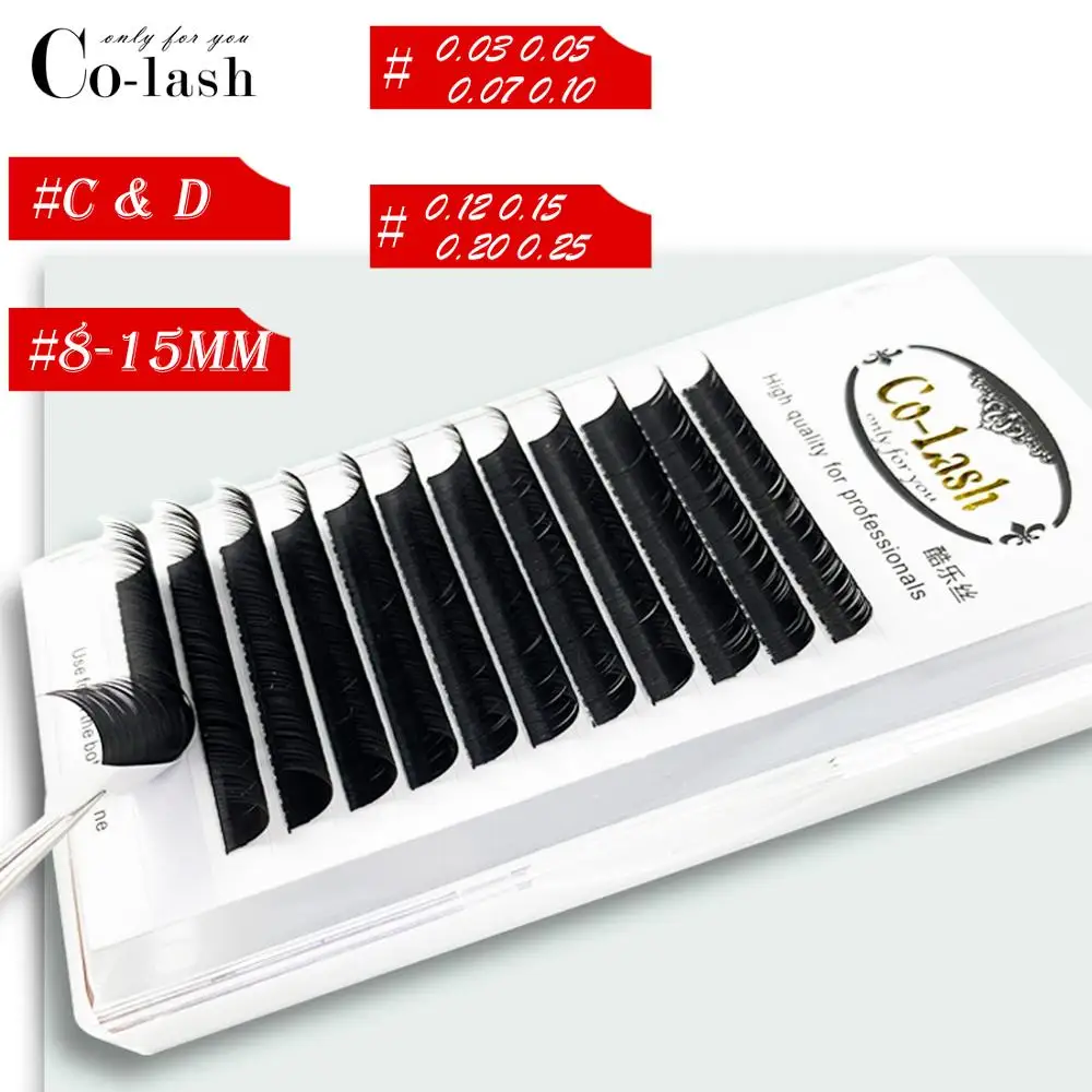 

Индивидуальные Накладные ресницы Colash D Curl, Профессиональные Накладные ресницы из искусственной норки, русский объем