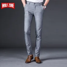 Волк зоны повторяется, не делайте нервы переводчику Для мужчин брендовые классические солнцезащитные очки Мужская, в деловом, повседневном стиле Slim Fit Штаны полной длины одежда из хлопка плюс Размеры