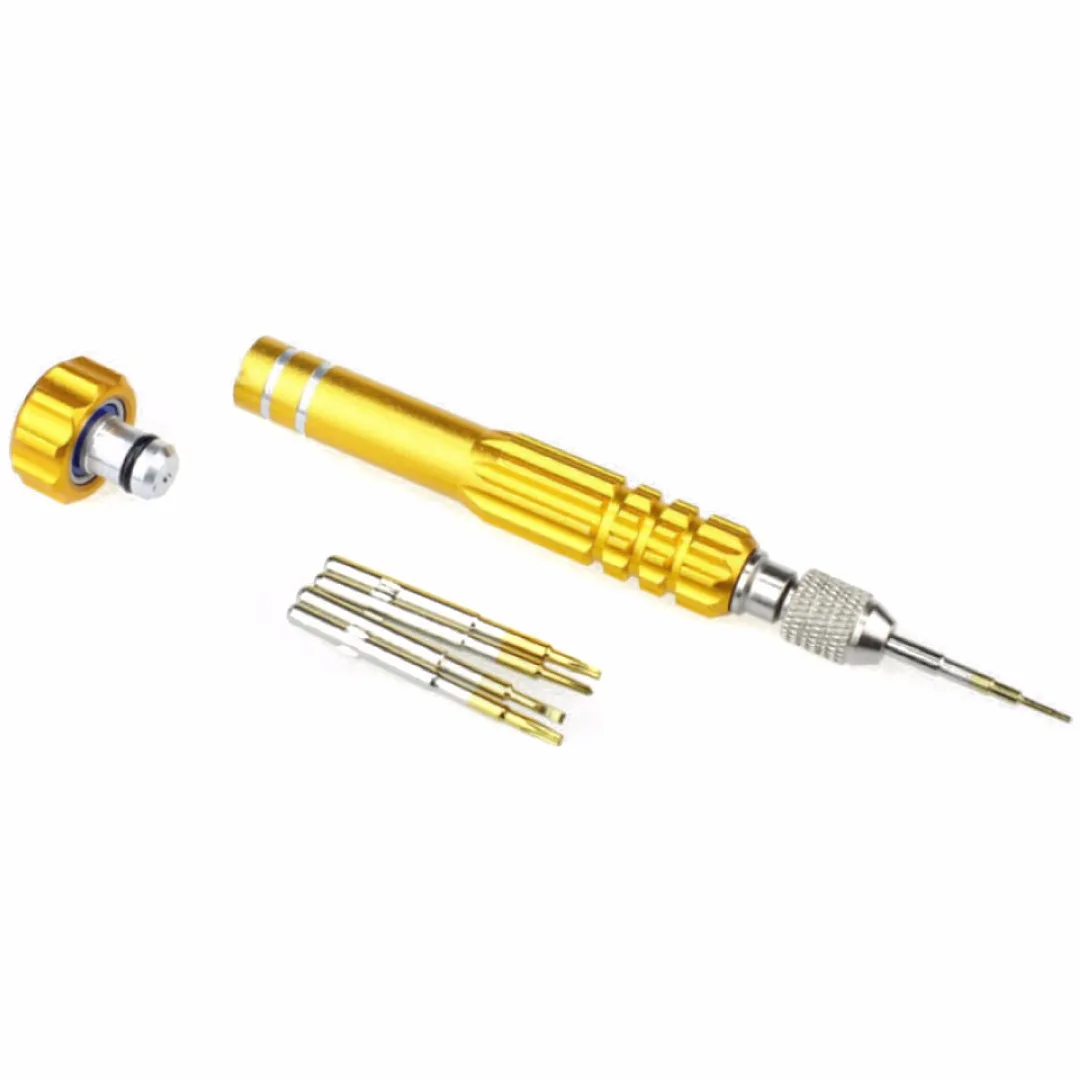 Shellhard 5in1 Watch Repair Tool Kits Screwdriver Set Repair Opening Tools Kit for Watch Eye Glasses