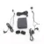Dongzhen Compacto Motocicleta Talkie Wired Portable Headset Intercomunicador del casco de Auriculares Interphone para Conductor Piloto
