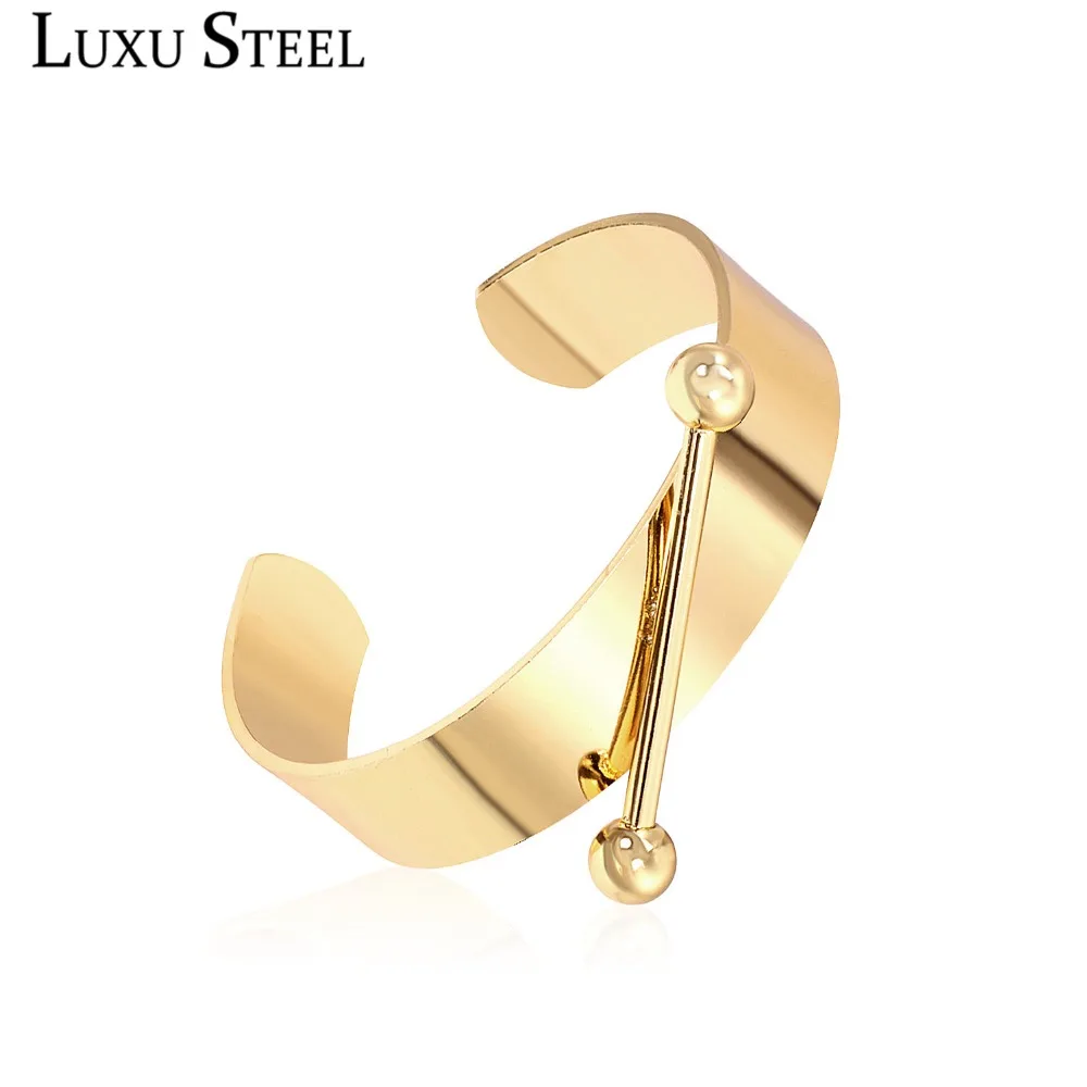 

LUXUSTEE Gold Color Ball Bracelets Bangles Stainless Steel Pulseira Luxury Brand Cuff Bracelets Bangles For Women Dropshipping