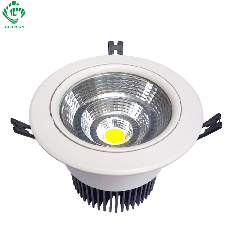 Светодиодные светильники Downlight 7W 10W 12W 15W 20W 30W 40W 50W Round Встраиваемые потолочные светильники с регулируемым потолочным светильником для кухни Освещение для кухни