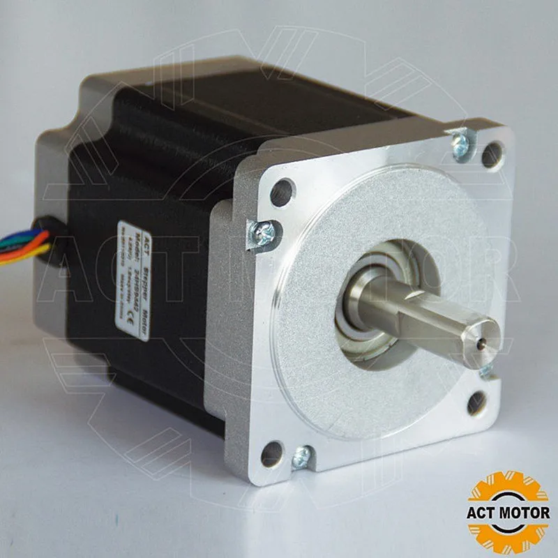 

ACT Motor 1PC Nema34 Stepper Motor 34HS9456 1090oz-in 99mm 5.6A 4-Lead 2Phase CE ISO ROHS Plasma Engraver Plastic Medical