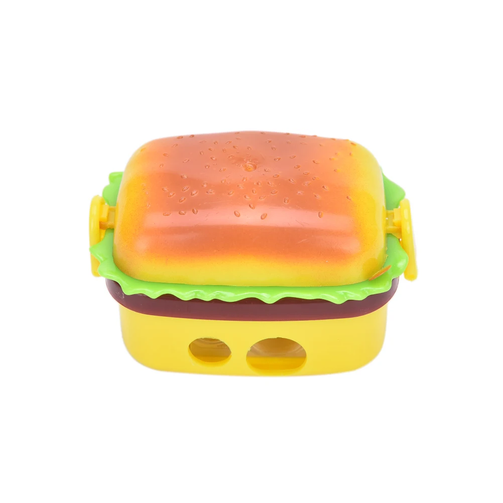 Новое поступление симпатичные пластиковые 2 отверстия в форме гамбургера точилка-ластик резинки для детей студентов канцелярские принадлежности для школы Горячая