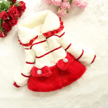 

2015 CHILDREN Furry COAT Faux Fur Coat Kids Outerwear Baby Girl winter Furry Jacket coat cotton padded Coat