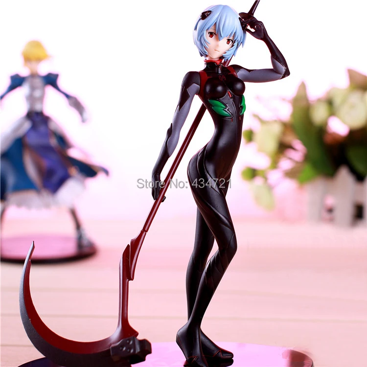 

New Arrival Classic Anime Neon Genesis Evagelion Rebuild Of EVA Rei Ayanami Sexy Battle Scythe 8.5" PVC Figure Toys New Box