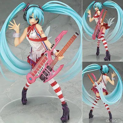 

J.Ghee Vocaloid Hatsune Miku With Electric Guitar Greatest Idol Ver. 1/8 Scale Painted PVC Action Figure Collectible Model Toy