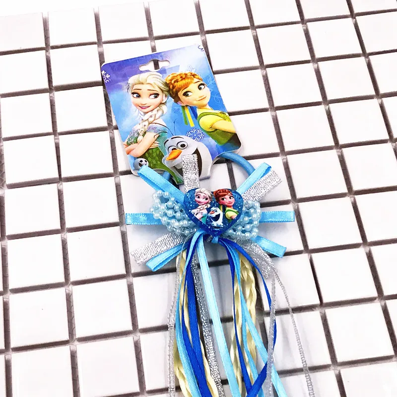 New-1PCS-Hair-Accessories-Princess-Elsa-Anna-Elastic-Hair-Bands-Flower-hair-rope-Pink-blue-Headwear (2)