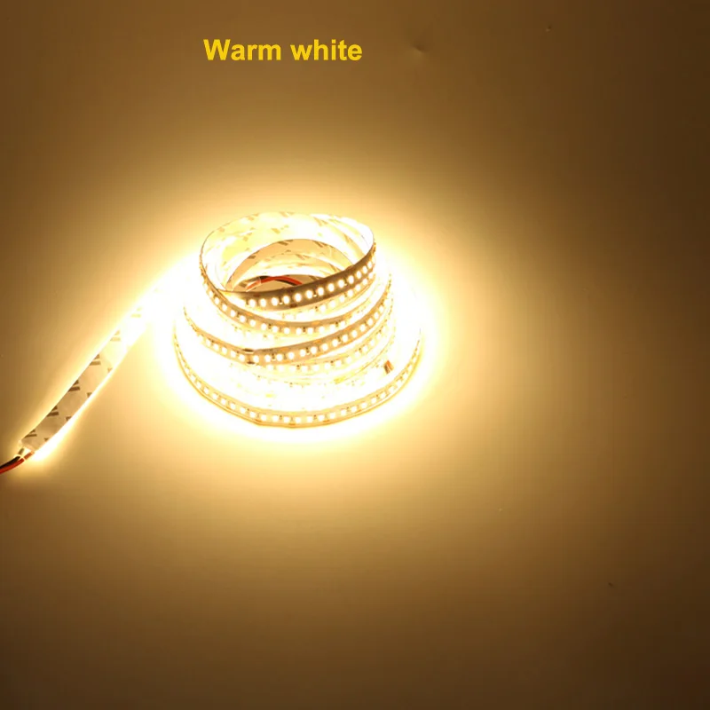 5 м 600 светодиодные ленты светильник SMD 2835 120LED/m AC/DC 12 V гибкий катушка s лампы