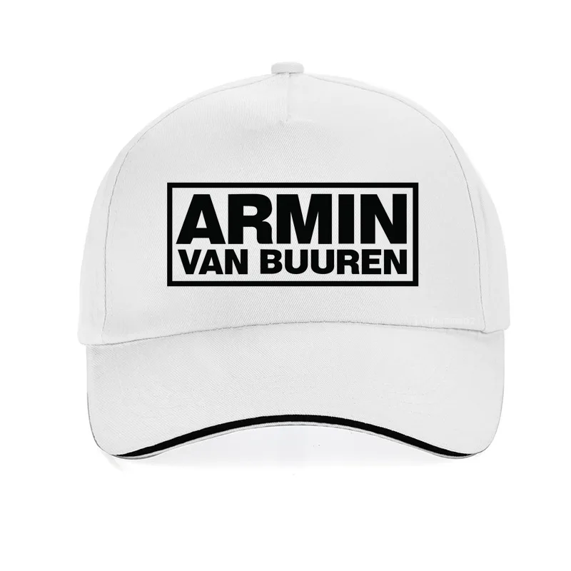 ARMIN VAN BUUREN бейсболка с принтом ASOT HOUSE MUSIC IBIZA RAVE DJ для мужчин и женщин регулируемая бейсболка шапки чепчик унисекс - Цвет: Белый