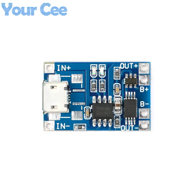 Micro USB 5V 1A 18650 TP4056 Lithium Battery Charger Module Charging Board With Protection Dual Functions 1A Li-ion (3)