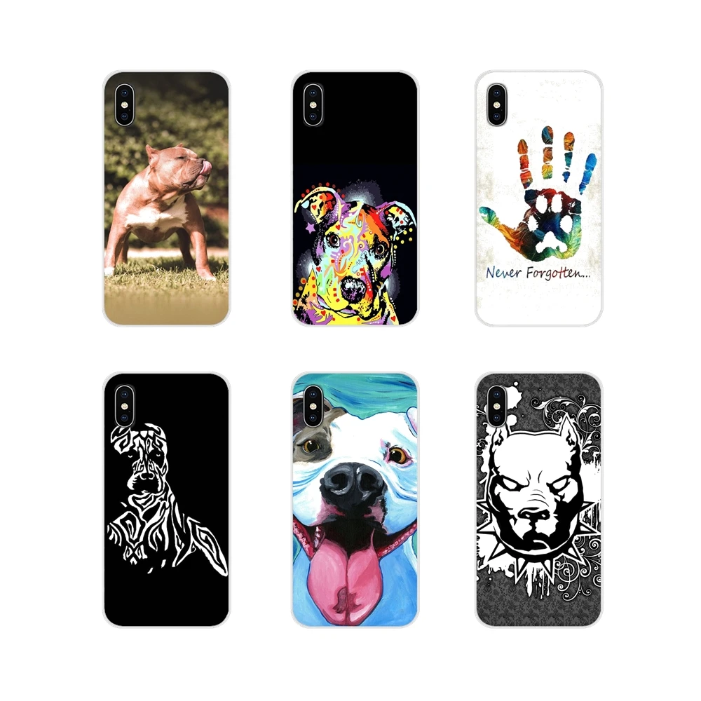 Pastel Puppy Pitbull Dogs Pattern Animal Accessories Case For Samsung Galaxy S4 S5 MINI S6 S7 edge S8 S9 S10 Plus Note 3 4 5 8 9 | Мобильные