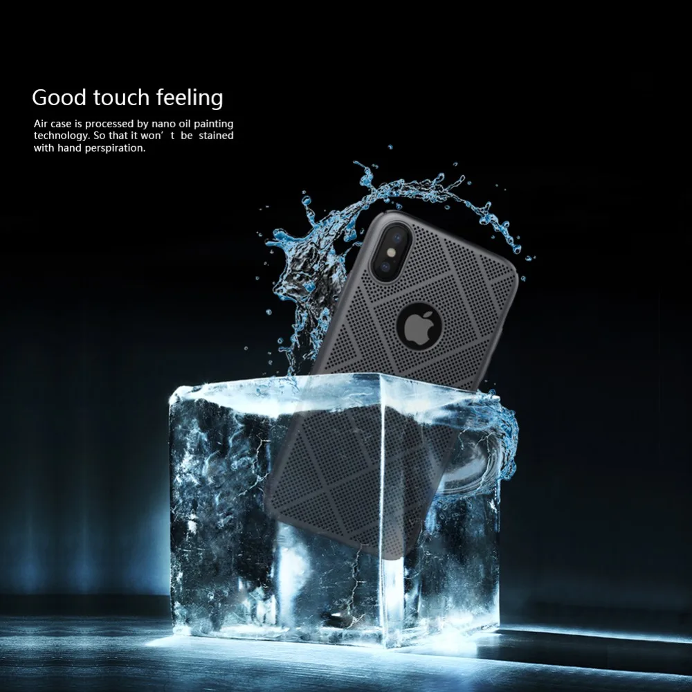 Nillkin For iPhone X Case China Wholesale Luxury Beauty Liwuid TPU PC Smart Blank Mobile Cell Phone Case Store For iPhone X (5)