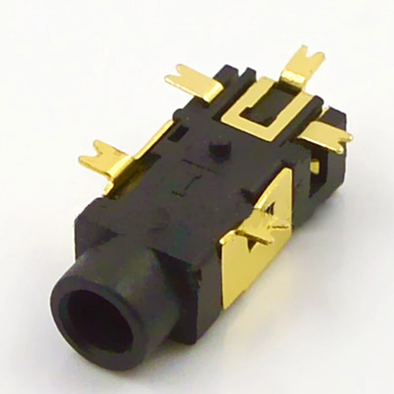 30pcs Headphone Jack Connector Safety Box Charging Socket Plug PJ 209 4Pin Plated Gold High Quality