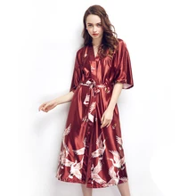 Hot Sale Blue Female Silk Rayon Robes Gown Kimono Yukata Chinese Women Sexy Lingerie Sleepwear Plus Size S M L XL XXL XXXL A-046 Hot Sale Blue Female Silk Rayon Robes Gown Kimono Yukata Chinese Women Sexy Lingerie Sleepwear Plus Size S M L XL XXL XXXL A-046