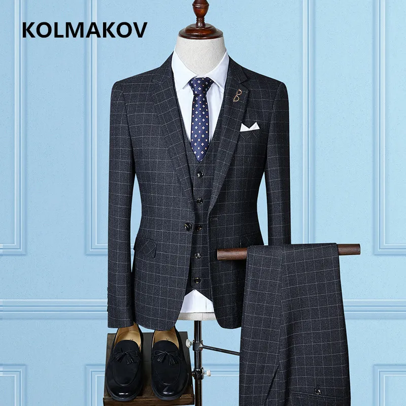 (سترة + سترة + السراويل) 2019 الرجال الدعاوى بدلة سوداء ضيقة من الخصر الحلل الدعاوى الأعمال عارضة حفلة موسيقية الدعاوى للرجال الأزياء الفاخرة ال...