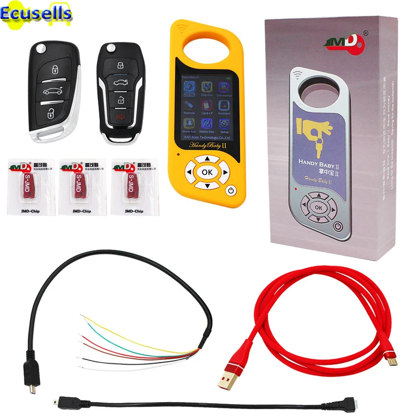 

Hand-held Car Key Copy Key Programmer JMD Handy Baby 2 II ii Key Programmer for 4D/46/48 Chips 96bit 48 function English Spanish