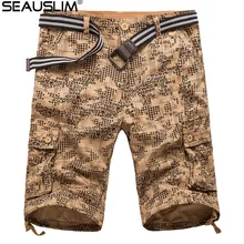 SEAUSLIM Летние повседневные камуфляжные шорты для мужчин с буквами тактические Карго короткие брюки Военный стиль Армия Боевая мужская одежда LQ-TPL-01