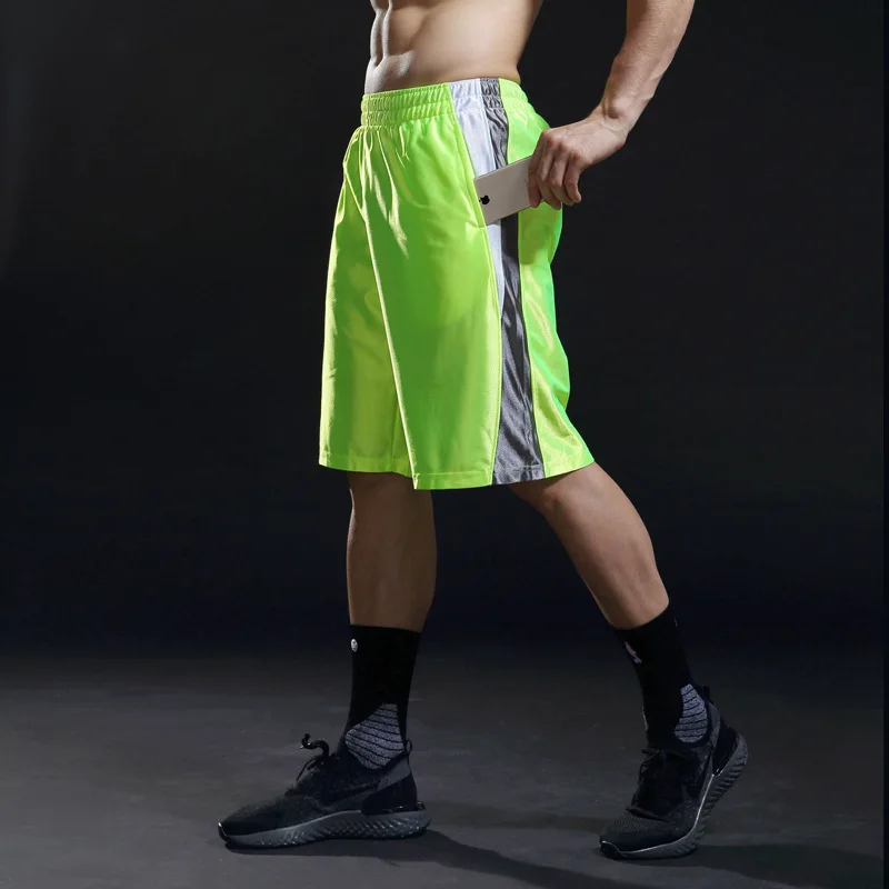 Летние Новые мужские баскетбольные шорты Дышащие Беговые фитнес-шорты с карманами на шнурке спортивные Джерси MA55