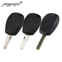 Jingyuqin 10 stücke 3 Taste Remote VAC102 Schlüssel Shell für Renault Duster Logan Fluence Clio Sandeo Master Vivaro Megane Fob fall