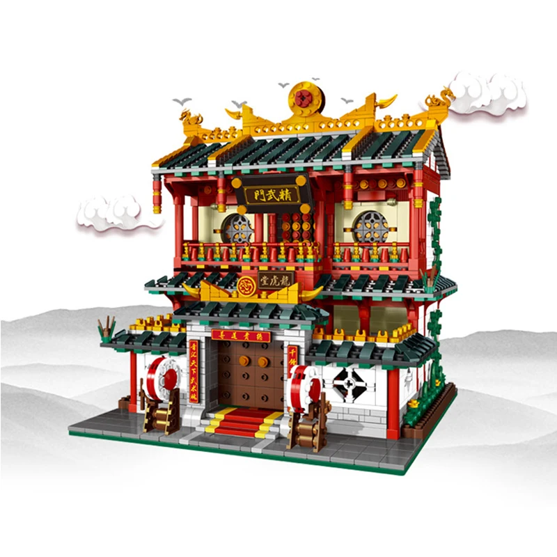 

XB01004 2882Pcs Block Genuine Creative Building Architecture Model Series Chinese Martial Arts Set Building Blocks Bricks Toy