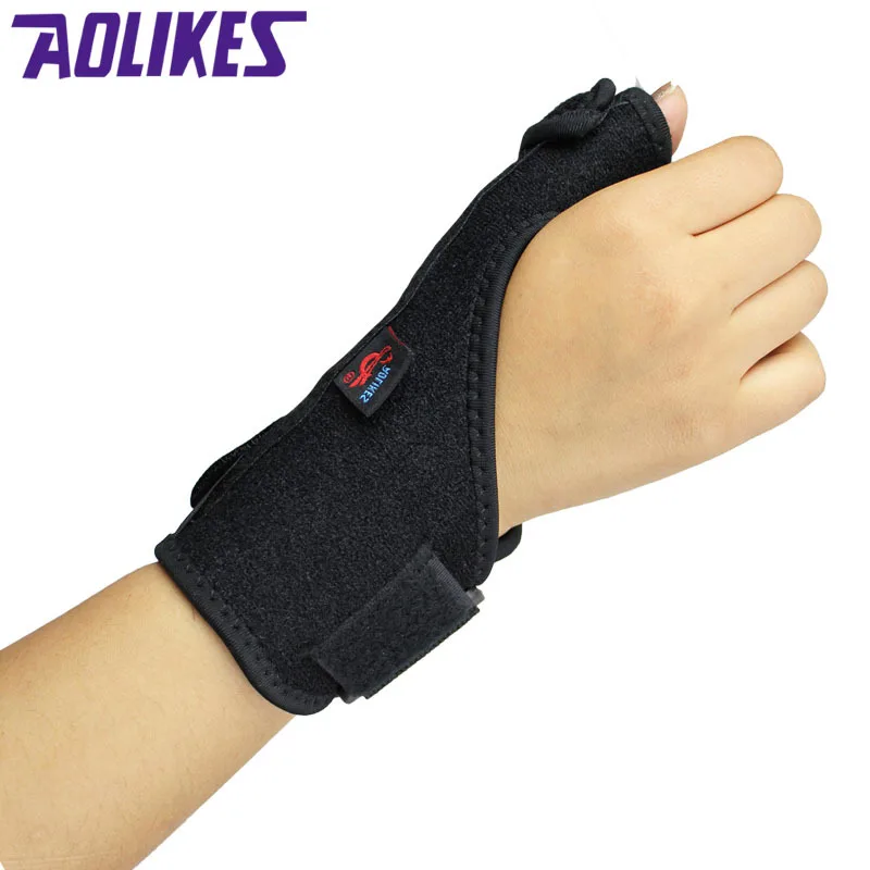 AOLIKES 1 Pcs Wrist Thumbs Guards Protector With Plate Supporting Sport