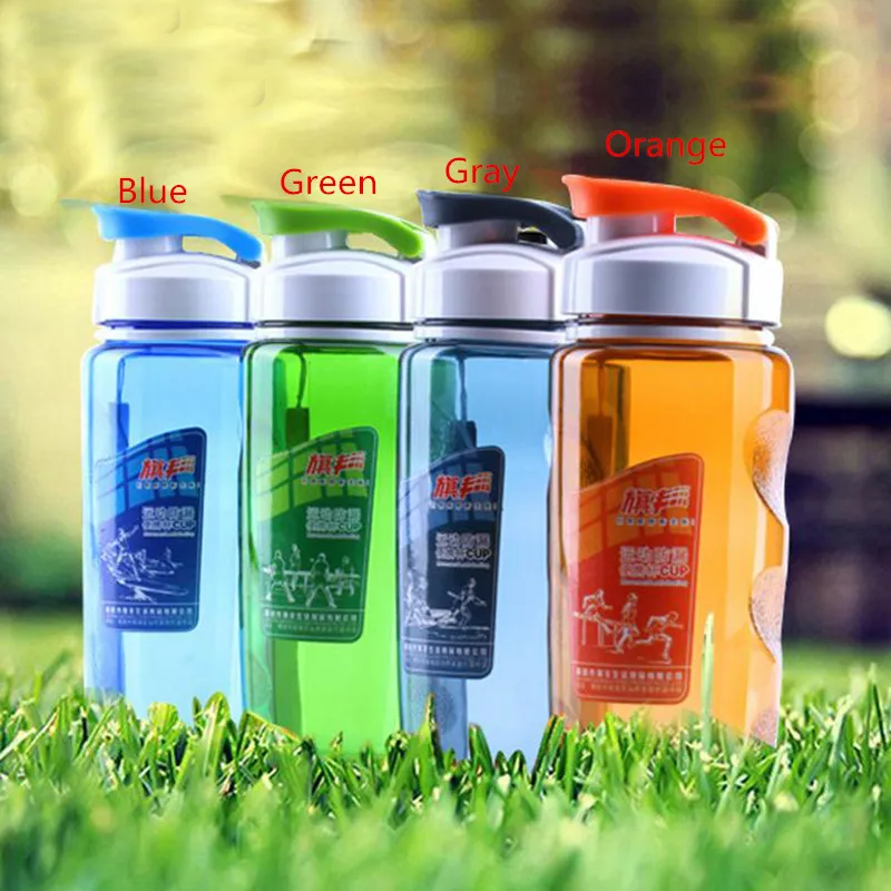 

CJ027 Fashion Clamshell Drinkware Space CupPlastic Water Bottles With Cover Lip Filter Sports Bottle Portable Drinking bottle