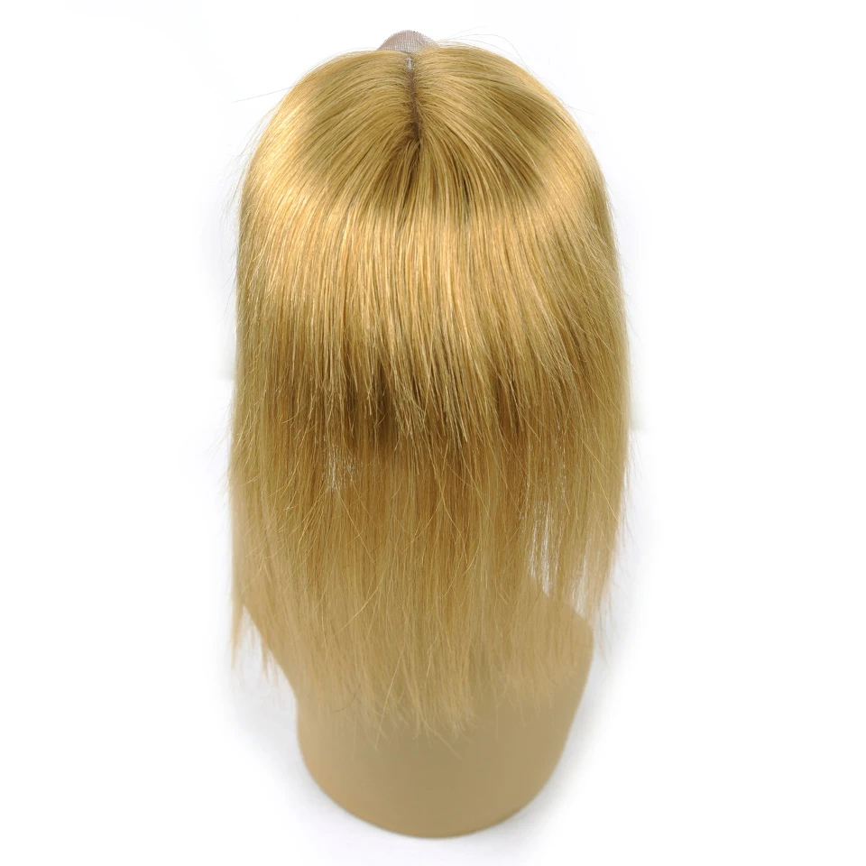 Color 27 Blonde Straight Hair 3 Bundle With Closure Brazilian Human Hair Weave Honey Blonde Bundle With Closure Soft Human Hair Full Bundles Thick Hair No tangle (25)