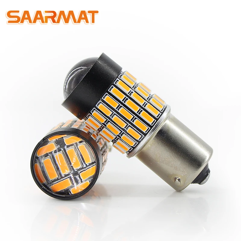 Светодиодсветодиодный лампы 1156PY BAU15S S25 7507 PY21W RY10W 1500lm 72smd для сигнала поворота