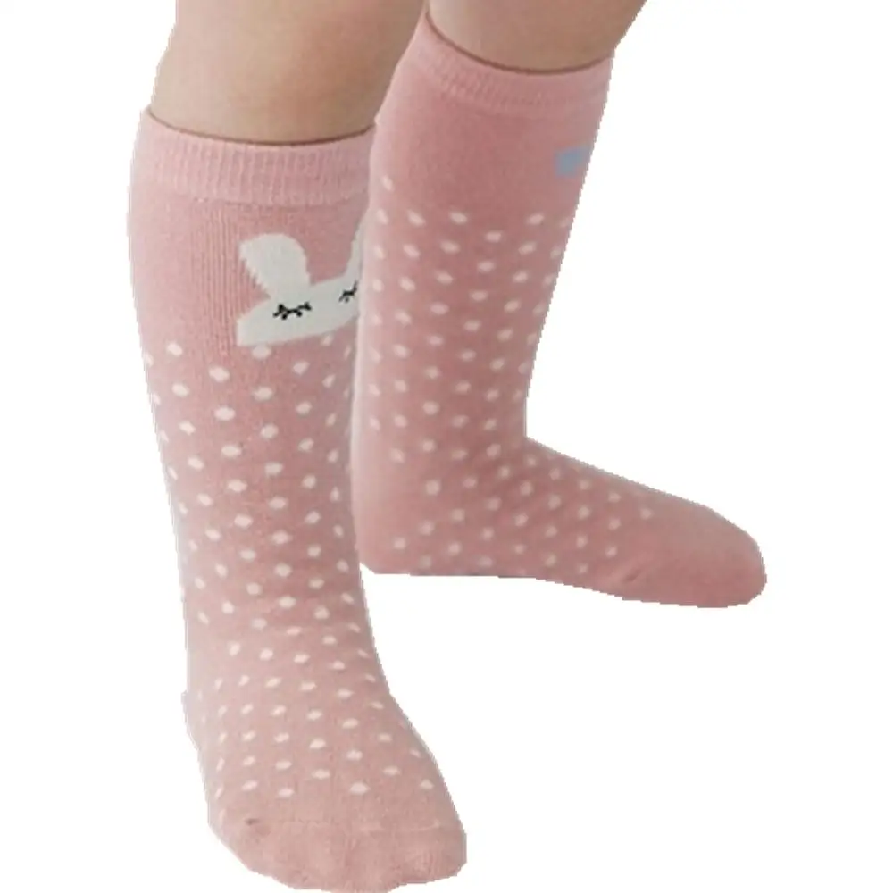 Носки для маленьких девочек от 0 до 24 месяцев хлопковые носки с мультяшным животным для малышей нескользящие носки для маленьких девочек - Цвет: 0 to 2 Years Rabbit