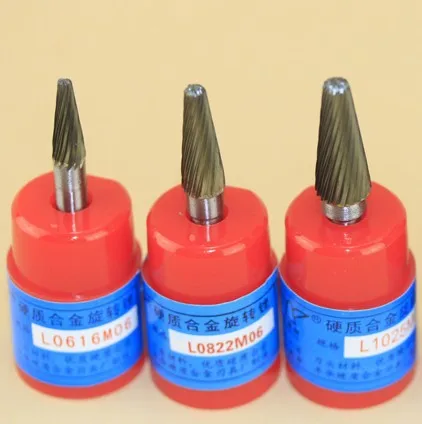 

3pcs L0616M06-6MM 8MM 10MM TC Cutters Router Tungsten Steel Face Milling Cutter Carbide Rotary File Woodworking Grinding Head