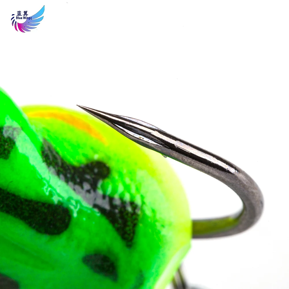 

Blue Wings 5pcs/box Colors Soft Artificial Frog Lure Spinner Frog Buzzs Baits with Sequins&Hook Pesca Wobbler Snakehead Catfish