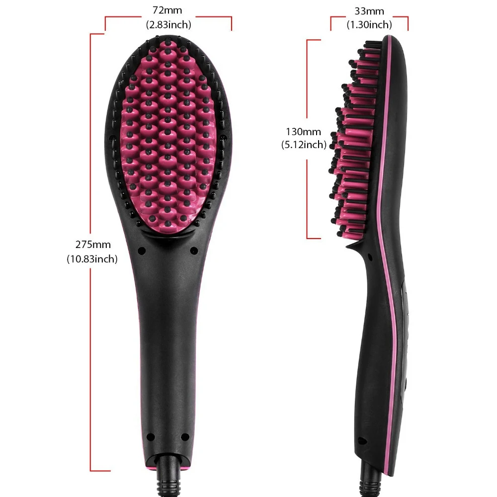 RUCHA, керамическая расческа для выпрямления волос, цифровая электрическая расческа для волос, выпрямитель для волос, контроль 450F, быстрый нагрев, щетки