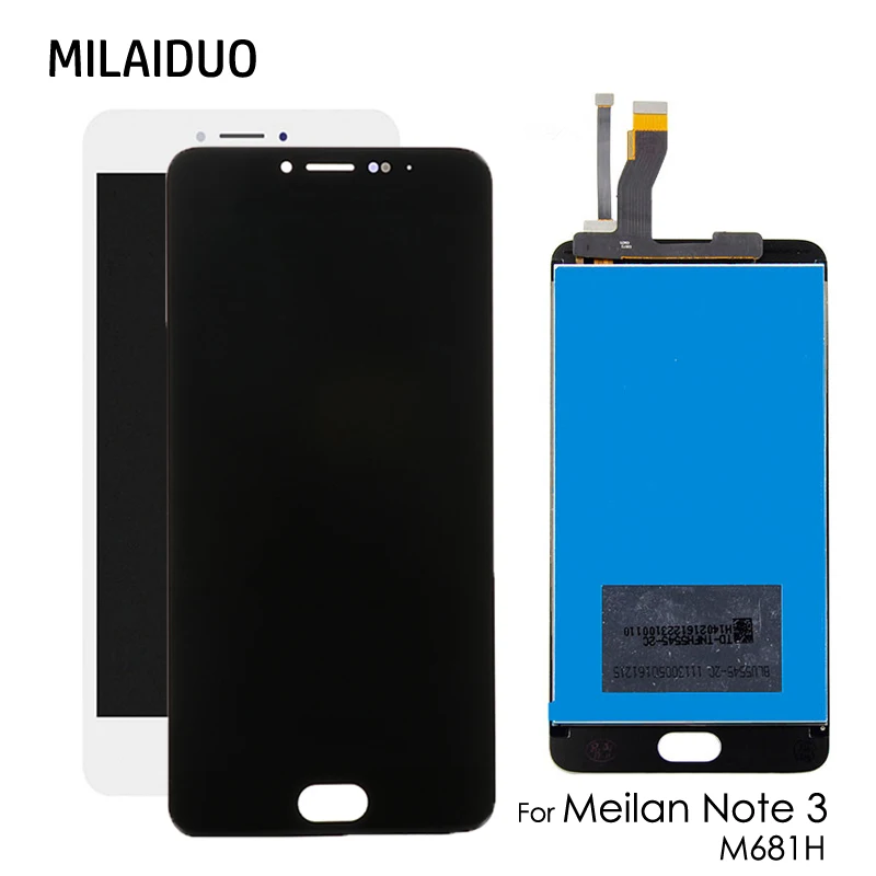 

LCD Display For Meilan Note 3 For Meizu M3 Note M681M M681C M681Q M681H 5.5" Touch Screen Digitizer Full Assembly Black White