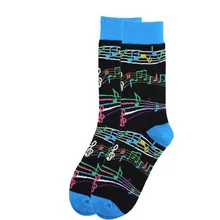 Музыкальные нотки, графические носки, крутые носки, новинка, хлопковые носки, хипстер, Harajuku Sox, 12 пар/лот