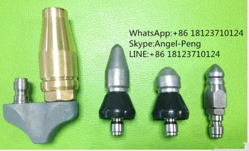 

Sewer Jet Heads, Rotating washing nozzle for Cleaning sewage,Sewage Cleaning Nozzle, Self Propelled Driven